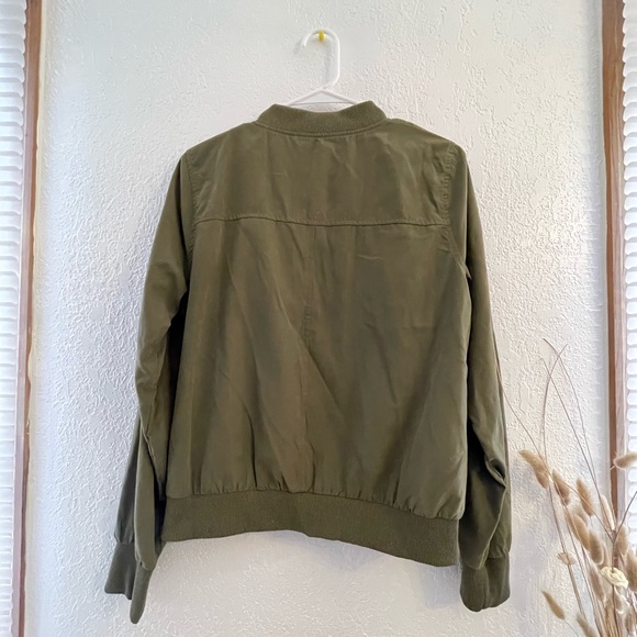 Bomber Jacket in Olive - Picture 2 of 4